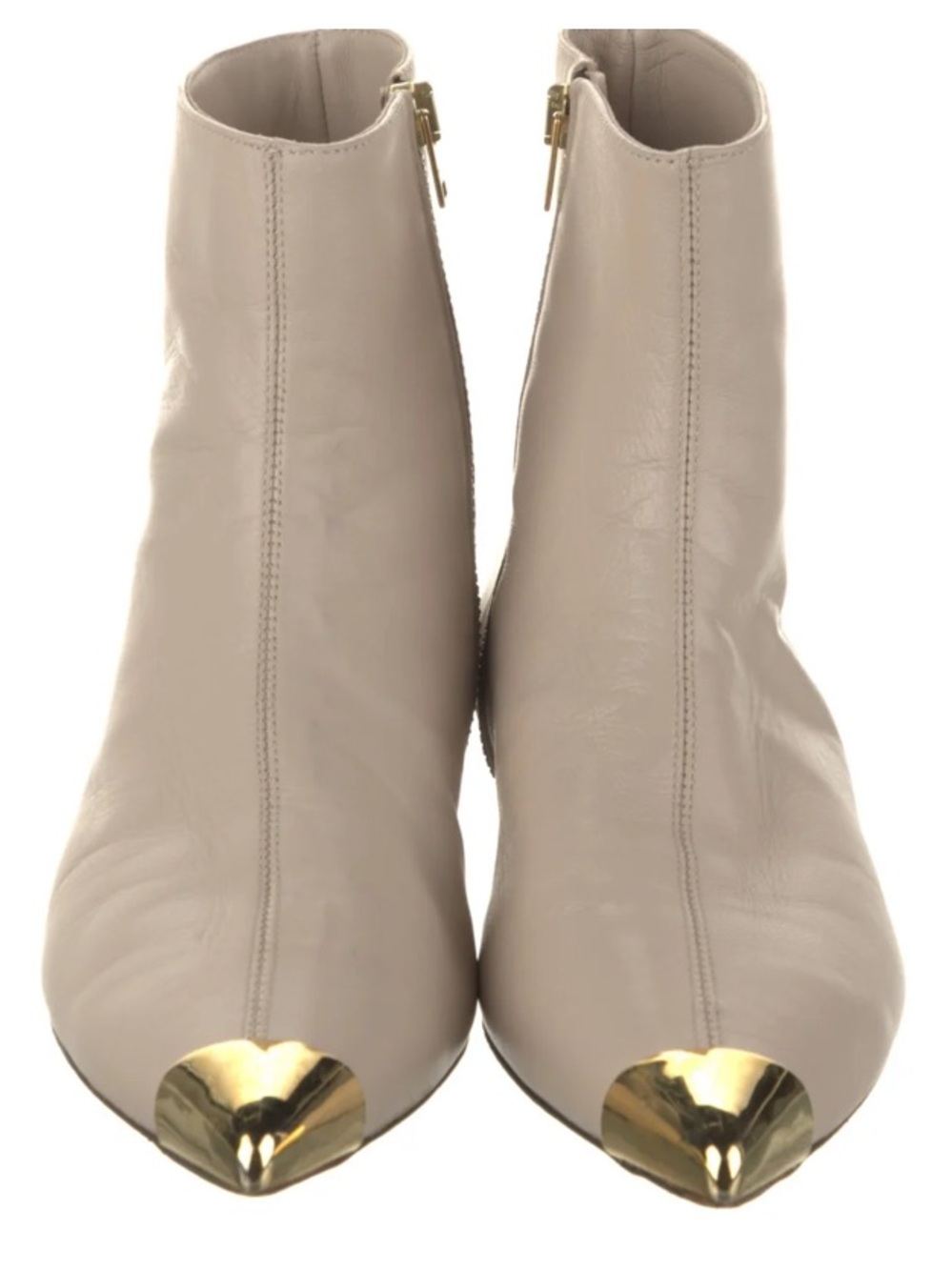 Marni Gold Pointy Toe Boot
